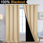 Yakamok 108 Inches Long Thermal Insulated 100% Blackout Curtains - Image 2