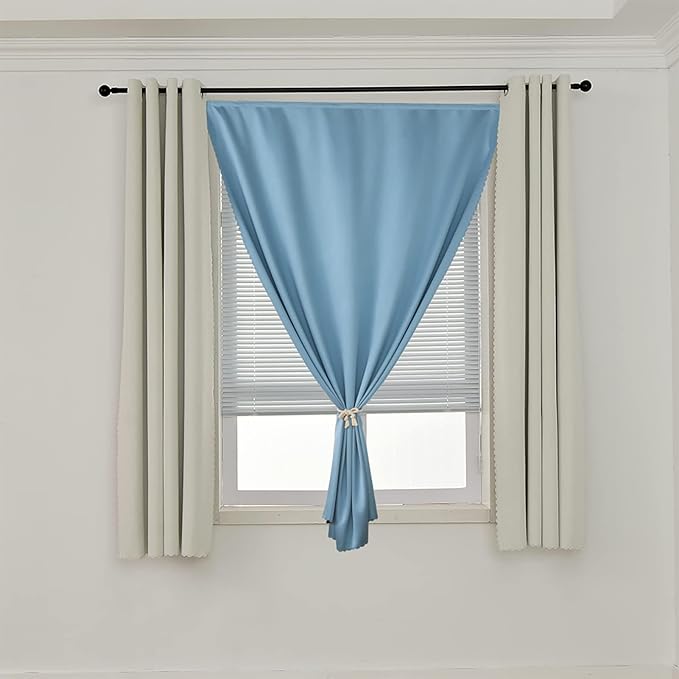 AJAZZ self Adhesive Portable 100% Blackout Curtains Simple and Easy to - Image 8