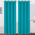 LEMOMO Blackout Curtains 52 x 90 Inch Long Teal Curtains Set of 2 Panels Room by Lemomo