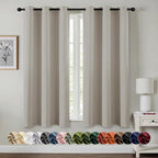 MIULEE Blackout Curtains for Bedroom Living Room 2 Panels, Thermal Insulated by MIULEE