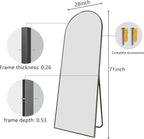 Mirror Full Length, Room Decor Big Full Body Floor Mirror - Image 7