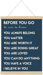 Mental Health Positive Affirmations Inspirational Wall Art Decor, Therapist by Unknown