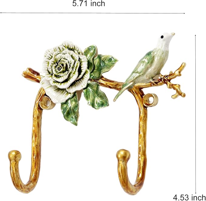 Vintage Wall Hooks Decorative Rack Hangers, Singe Metal Wall Mounted Hook - Image 2