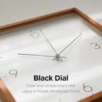 mooas Wooden Frame Flatwood Wall Clock - Image 5