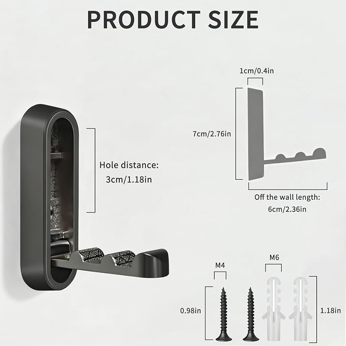 6PCS Foldable Wall Hooks, Zinc Alloy Flip Down Hooks, Retractable Wall Hooks - Image 8