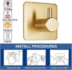 Fotosnow Gold Adhesive Hooks 15LB, Non Tarnish Sticky Hooks - Image 9