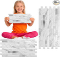 Peel and Stick Backsplash Tile Waterproof Removable PVC Wall Sticker 3D Faux by KOYNSLE