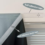 AJAZZ 100% Blackout Shades Window Cover Self Adhesive Curtains Sticky Curtain - Image 5