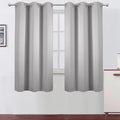 LEMOMO Light Grey Blackout Curtains/38 x 54 Inch/Set of Two Panels Grommet by Lemomo