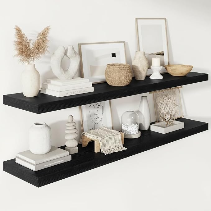 Vivelove 2" Thick Floating Shelves by VIVELOVE