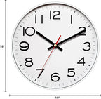 NUOVO 16 Inch Wall Clock Number Quartz Decorative Wall Clock Quiet Wall Clocks - Image 7