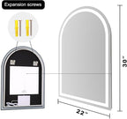 Arched LED Bathroom Mirrors - Image 9