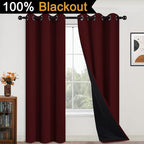 Yakamok 84 Inch Long 100% Blackout Curtains - Image 2