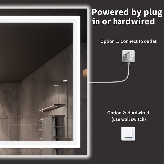 LOAAO 77X36 LED Bathroom Mirror - Image 7