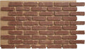 EverStone Aged Brick Faux Brick Panel, 46 7/8"W x 27"H x 1 1/4"D, Cabernet Color by EkenaMillwork
