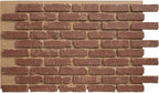 EverStone Aged Brick Faux Brick Panel, 46 7/8"W x 27"H x 1 1/4"D, Cabernet Color by EkenaMillwork