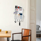 Unistyle Mail Holder with Key Hooks Mail Organizer Wall Mount Hanging Mail - Image 5