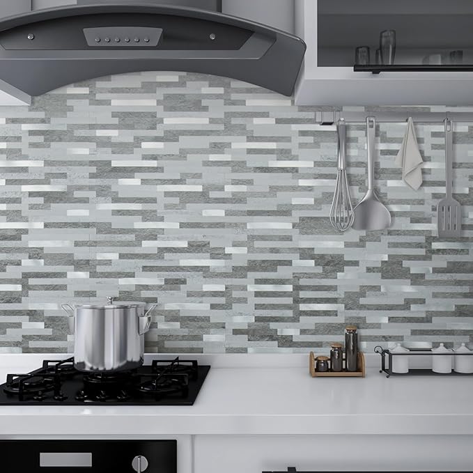 AULIGET 2 Sheets Faux Stone Peel and Stick Backsplash - Image 6