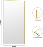KOCUUY Large Gold Bathroom Mirror, 60x30 inch Rectangular Mirror - Image 8