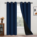 Yakamok 84 Inch Length 100% Blackout Window Curtain Panels, Full Light Blocking by Yakamok