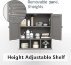TaoHFE Grey Bathroom Cabinet, Bathroom Wall Cabinet - Image 8
