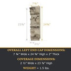 AZ Faux High-Density Polyurethane Faux Stone Interlocking Left Endcap - Image 3