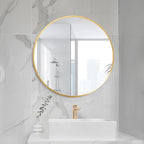 HARRITPURE Round Mirror 19.6" Gold Wall Mounted Circle Mirror - Image 3