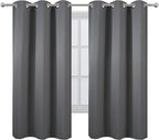LEMOMO Frost Grey Blackout Curtains 34 x 63 Inch Length/Set of 2 Curtain - Image 2