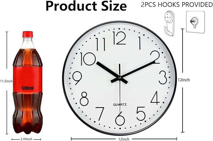 Modern Silent Wall Clock - Image 3