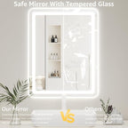 20"L x 28"W Led Bathroom Mirror - Image 4