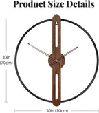 Cuspin 30 Inch Large Wall Clock - Image 6