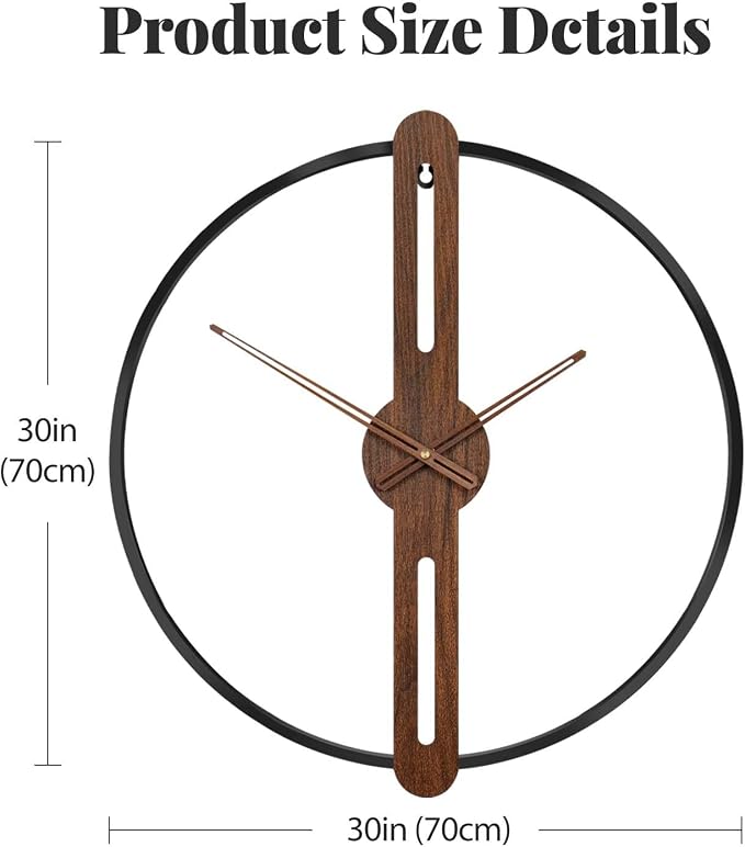Cuspin 30 Inch Large Wall Clock - Image 6