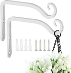 FEED GARDEN Hand-Forged Hanging Plant Bracket Iron Wall Hook by FEEDGARDEN