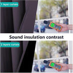 NICETOWN 100% Blackout Curtains 45 inches Long, 1 Pair, 42 inches Width Each - Image 4