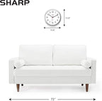 Sharp Wall Clock – Silver, Silent Non Ticking 14 Inch Quality Quartz Battery - Image 4