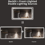 LOAAO 72X40 LED Bathroom Mirror - Image 6