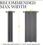 NICETOWN Grey Blackout Curtain Panels - Image 7