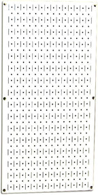 Wall Control Pegboard 32in x 16in White Metal Pegboard Tool Board Panel by Wall+Control