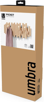 Umbra Picket Wall-Mounted Coat Rack Rail Hook - Image 15