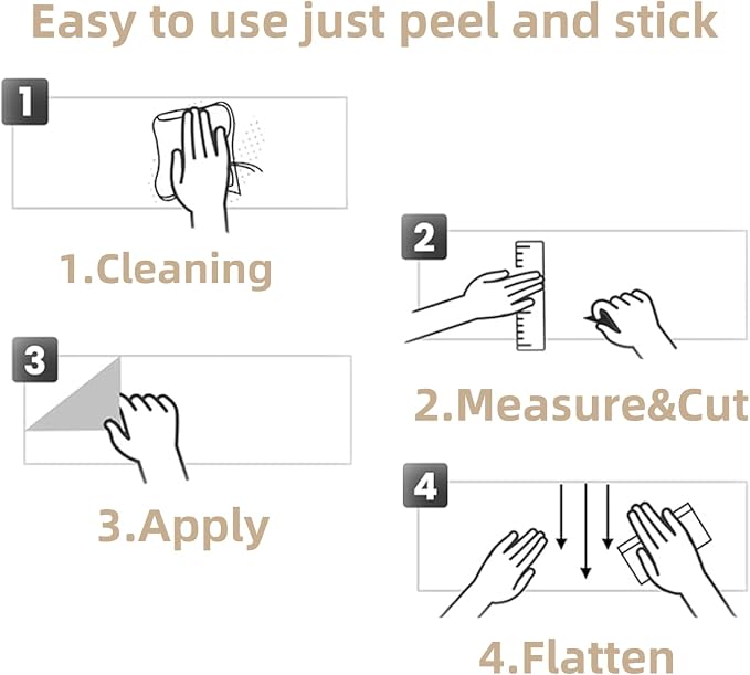 Abyssaly White Wood Contact Paper 17.7" X 118" Decorative Self-Adhesive Film - Image 9