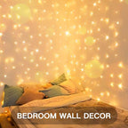 suddus Color Changing Curtain Lights, 200 Led 6.5ft x 6.5ft Hanging String - Image 3