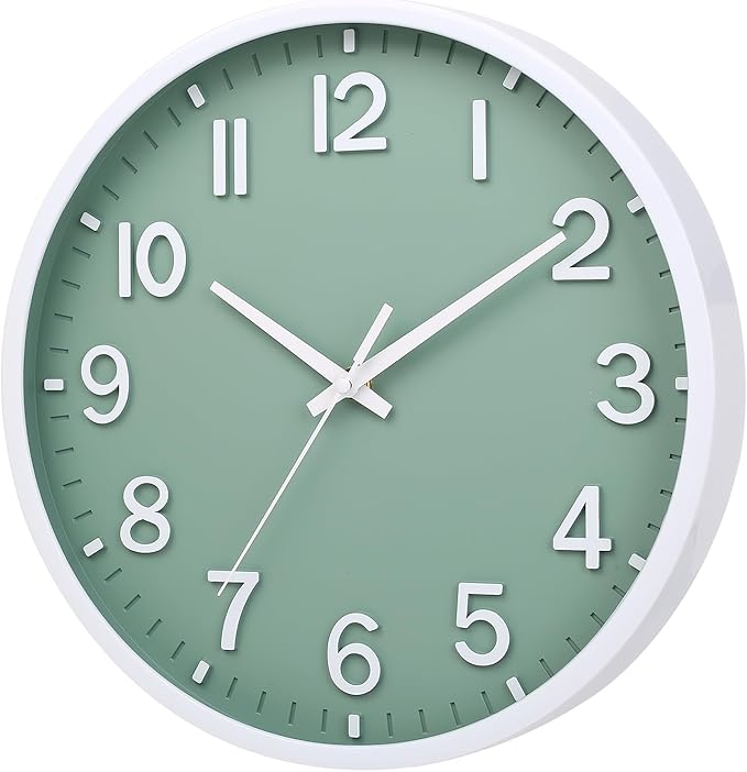 Wall Clocks Battery Operated 8 inch Modern Wall Clock, Silent Non Ticking Wall - Image 3