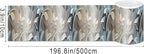 IVN Wallpaper Border Peel and Stick Wall Accent PVC Embossed Silver Floral - Image 3