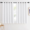 NICETOWN Room Darkening White Curtain by NICETOWN