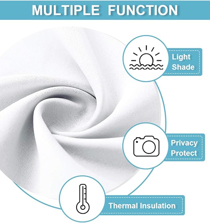RYB HOME Blackout Curtains Thermal Insulating Privacy Temporary Door Curtains - Image 7