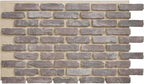 EverStone Aged Brick Faux Brick Panel, 46 7/8"W x 27"H x 1 1/4"D, Limewashed by EkenaMillwork
