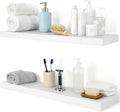Rustic Floating Shelves 36 inch Long 8 inch deep Set of 2, Solid Wood Wall by xwne