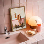 Funny Girl Bathroom Wall Art Pink Cute Girly Bathtub Wall Decor Picture - Image 7