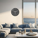 XNM Large Decorative Clocks Battery Operated 20 Inch Dark Grey Wall Clock - Image 5