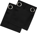 LEMOMO Blackout Curtains 66 x 72 Inch Long Black Curtains Set of 2 Panels Room - Image 9